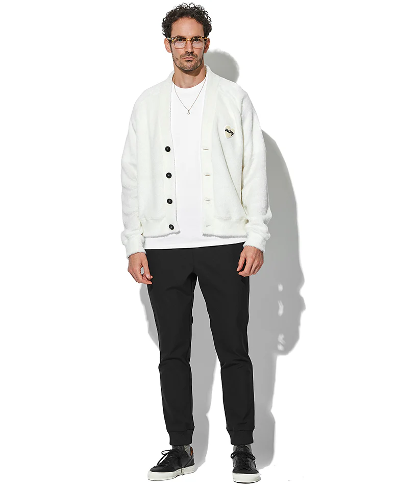 1ハートワッペンシャギーカーディガン - Image 3