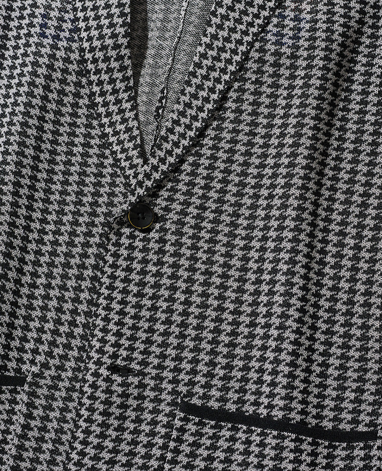 LEON別注 千鳥ジャガードニットジャケット - Image 3