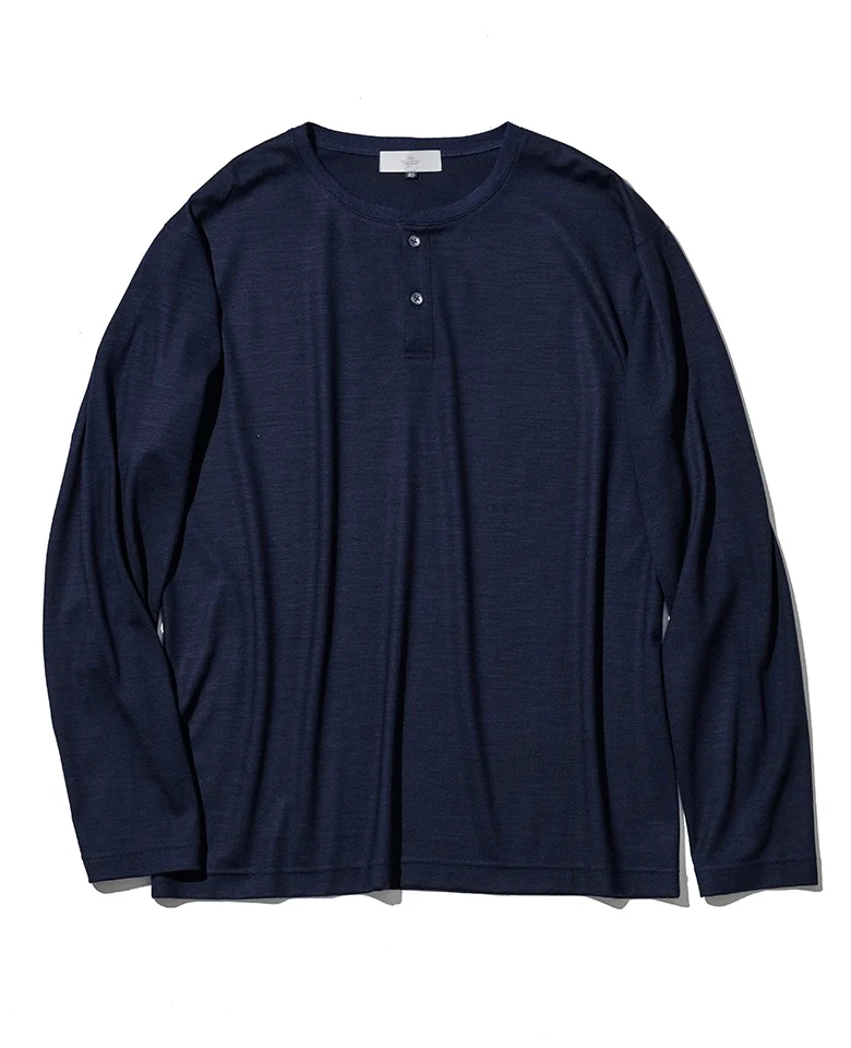 LEON別注 ウールジャージヘンリネックTシャツ - Image 13