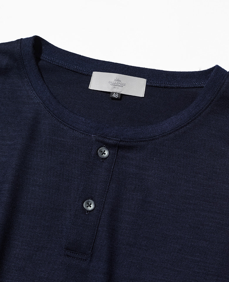 LEON別注 ウールジャージヘンリネックTシャツ - Image 14