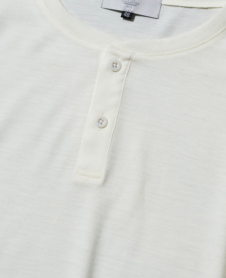 LEON別注 ウールジャージヘンリネックTシャツ - Image 7