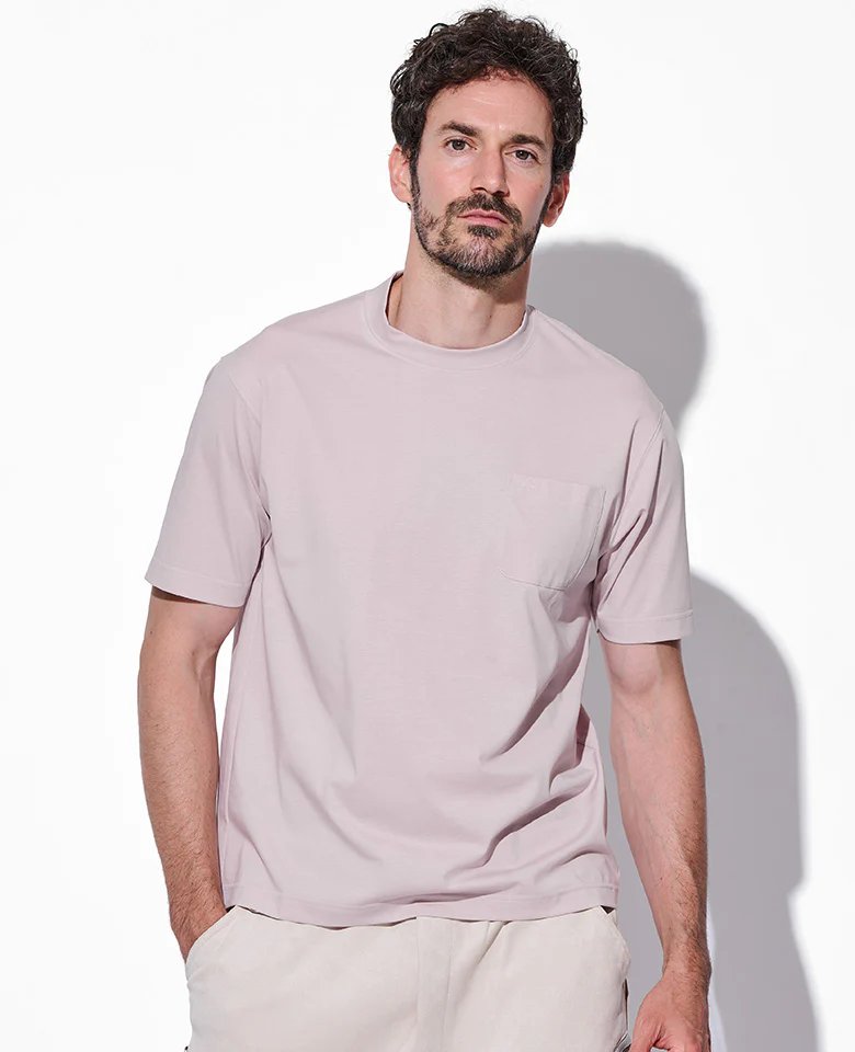 LEON別注 プレーティングシングルジャージクールネックTシャツ - Image 5