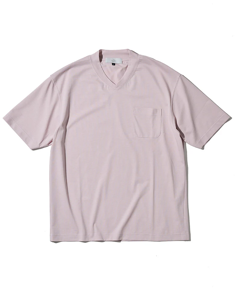 LEON別注 プレーティングシングルジャージVネックTシャツ - Image 2