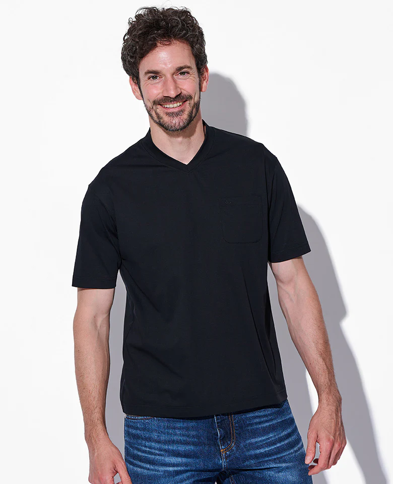 LEON別注 プレーティングシングルジャージVネックTシャツ - Image 6