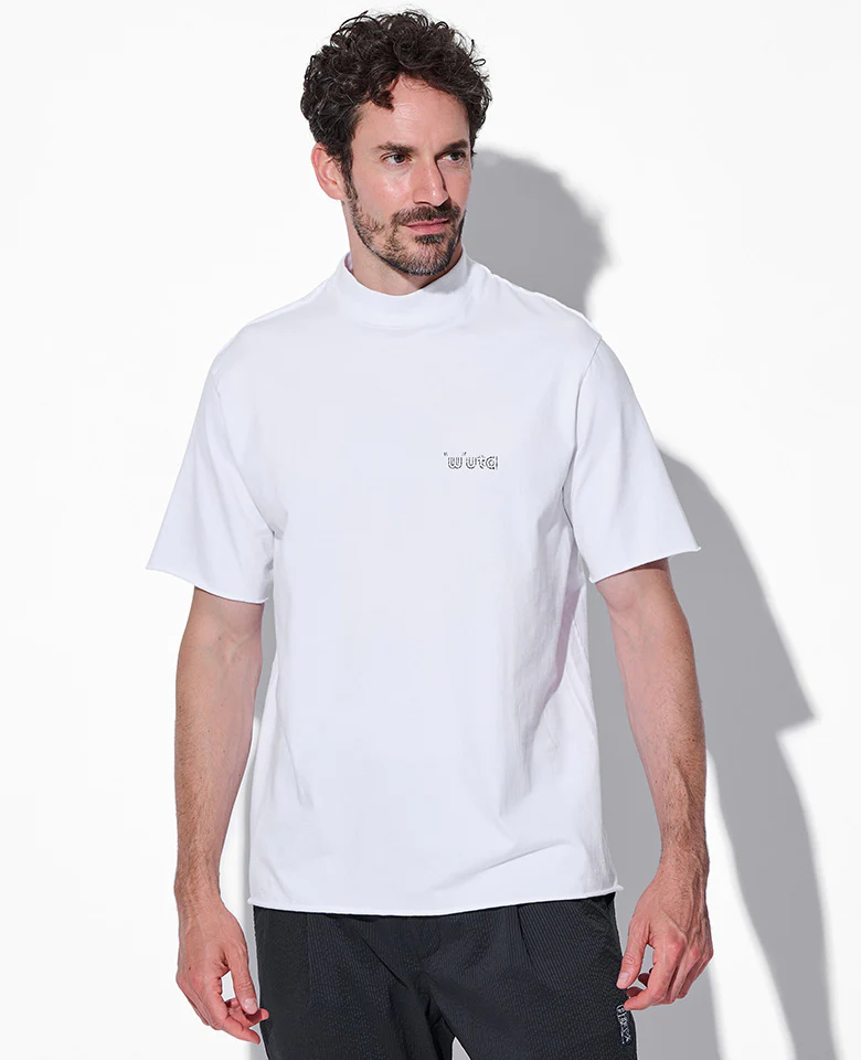 muta×wjk カットオフ モックネック ショートスリーブTシャツ