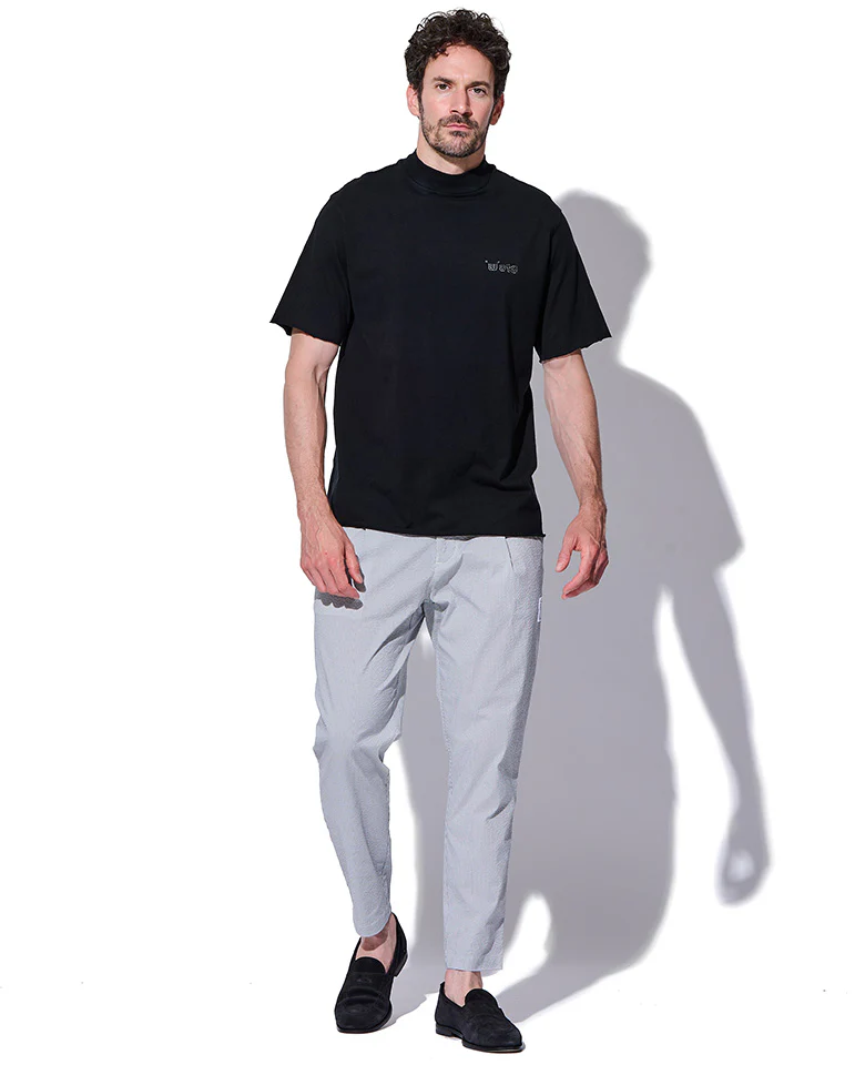 muta×wjk カットオフ モックネック ショートスリーブTシャツ - Image 9