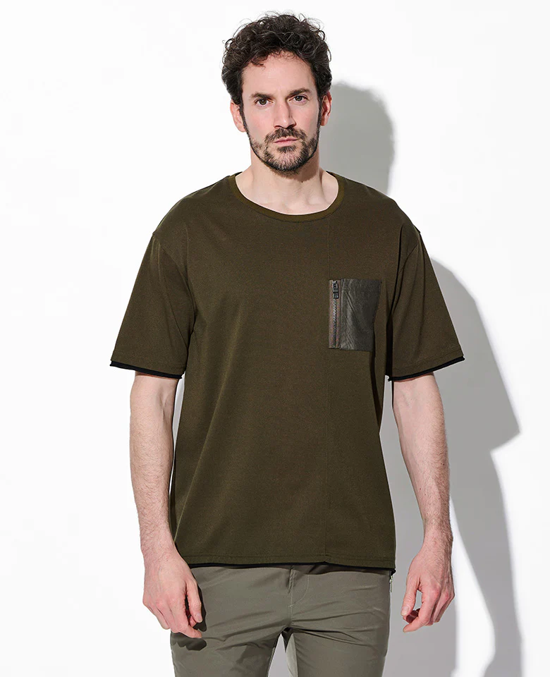 クールタッチ ジップポケットTシャツ - Image 4