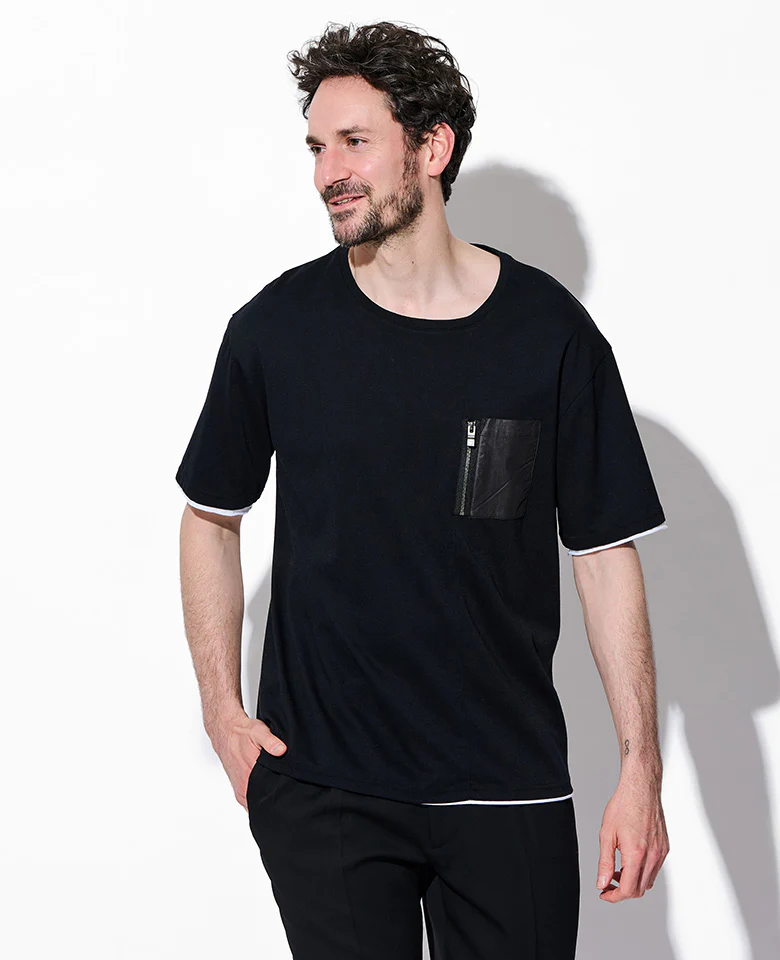 クールタッチ ジップポケットTシャツ - Image 8