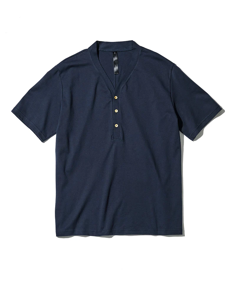 LEON別注 VネックヘンリーショートスリーブTシャツ - Image 2