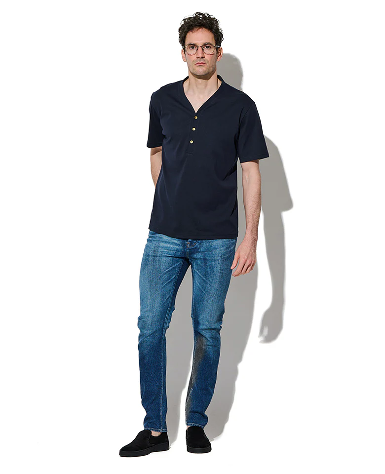 LEON別注 VネックヘンリーショートスリーブTシャツ - Image 3
