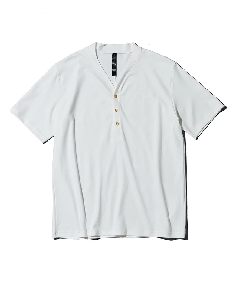 LEON別注 VネックヘンリーショートスリーブTシャツ - Image 5