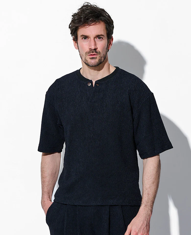ヘンリーネックTシャツ - Image 3