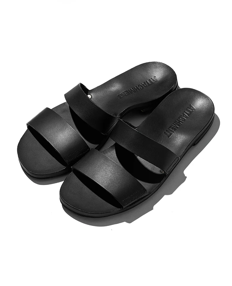スムースレザー スライドサンダル - Image 4