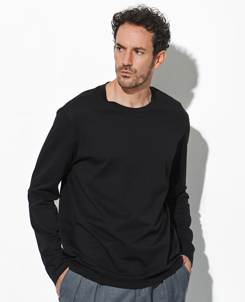 コットンダブルフェイス スリムフィットロングスリーブTee - Image 11