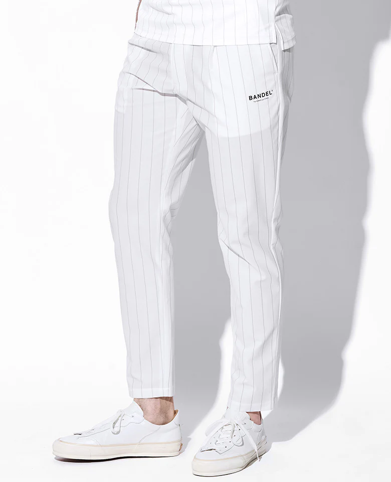 ストライプタックテーパードパンツ - Image 4