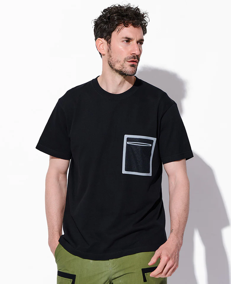 メッシュトリミングポケット Tee - Image 4