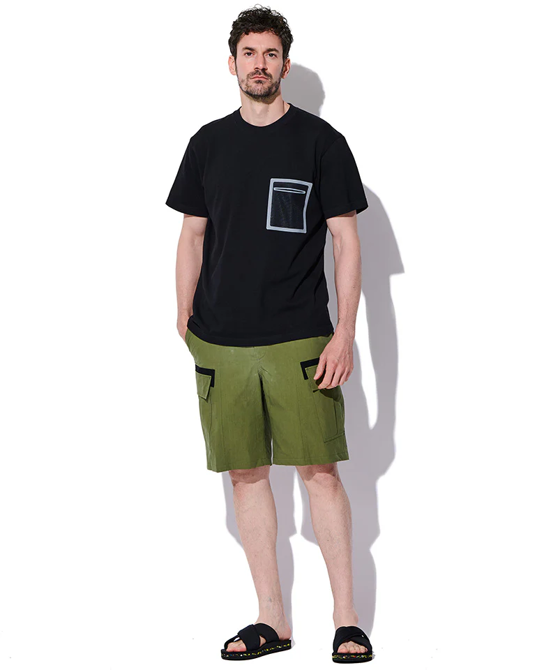 メッシュトリミングポケット Tee - Image 7