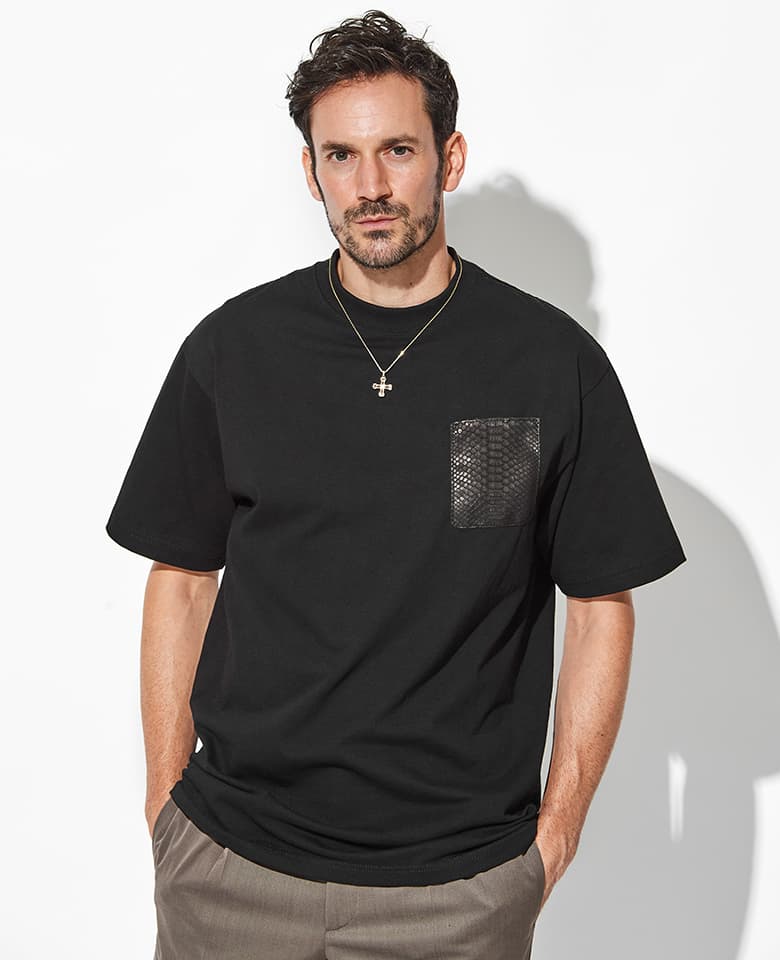 Pythonポケット付きTシャツ - Image 6