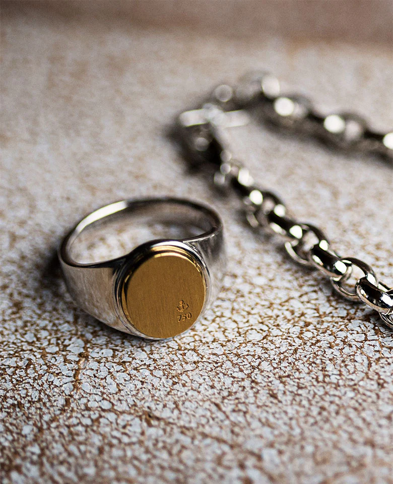 SIGNET RING（ K18YG ） - Image 2