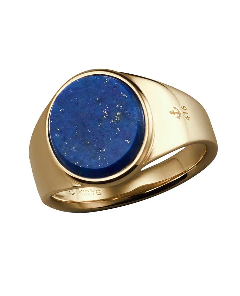 SIGNET RING( K10YG ラピスラズリ)