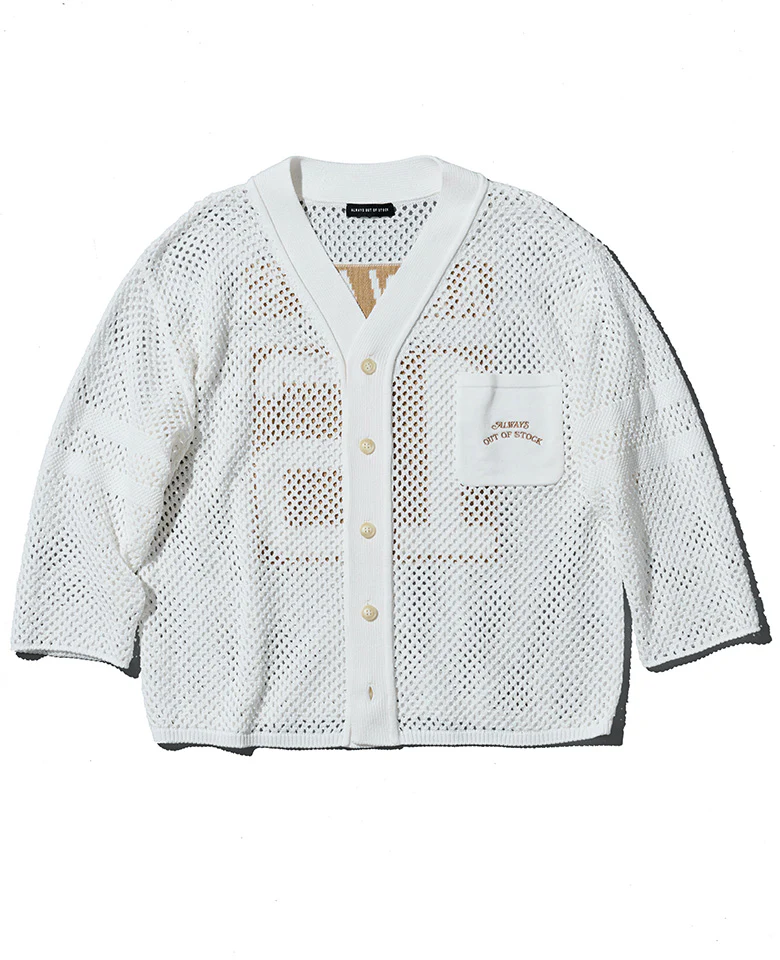 メッシュニットベースボールカーディガン - Image 3