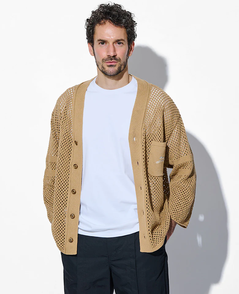 メッシュニットベースボールカーディガン - Image 9