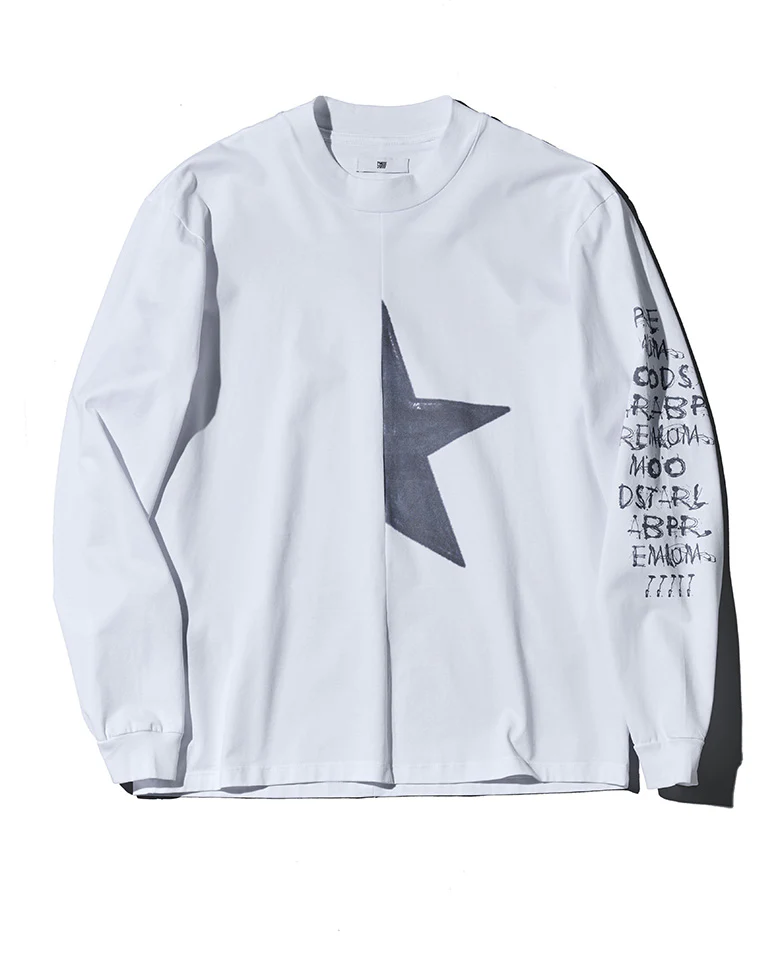 フロントハーフスターロングスリーブTシャツ - Image 2