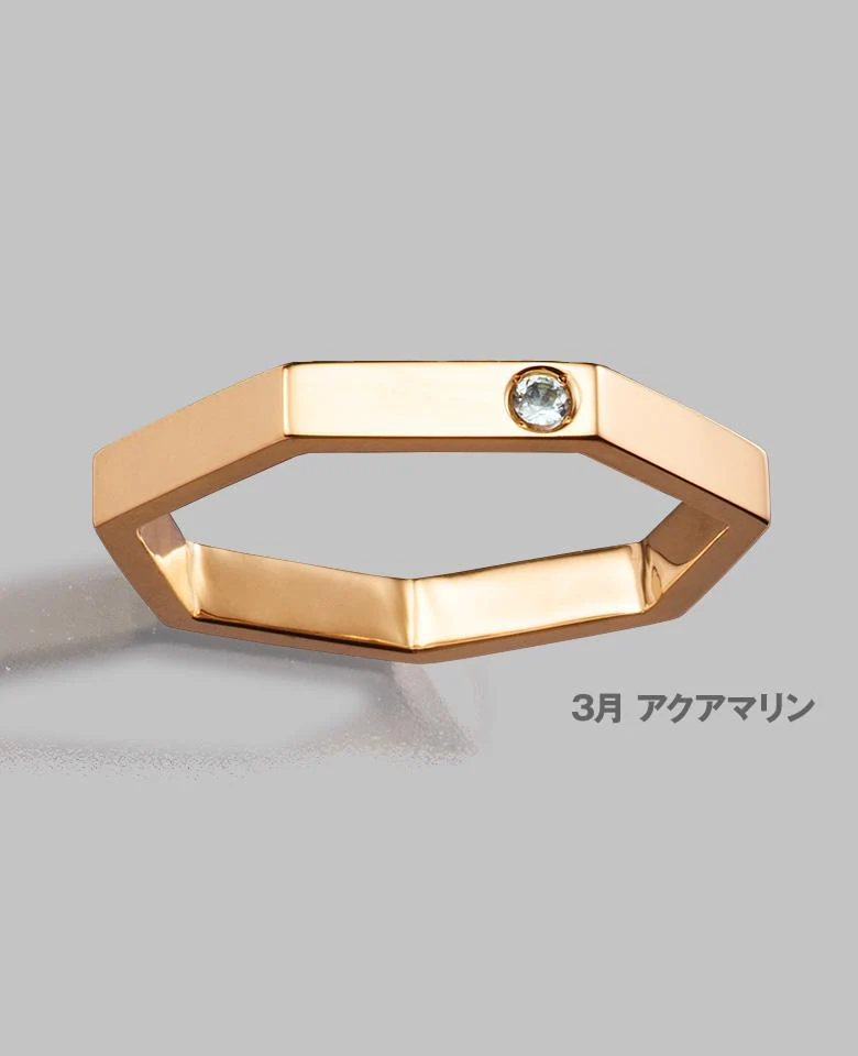 【LEON別注】ヘプタゴンBS三連ピンキーリング - Image 5