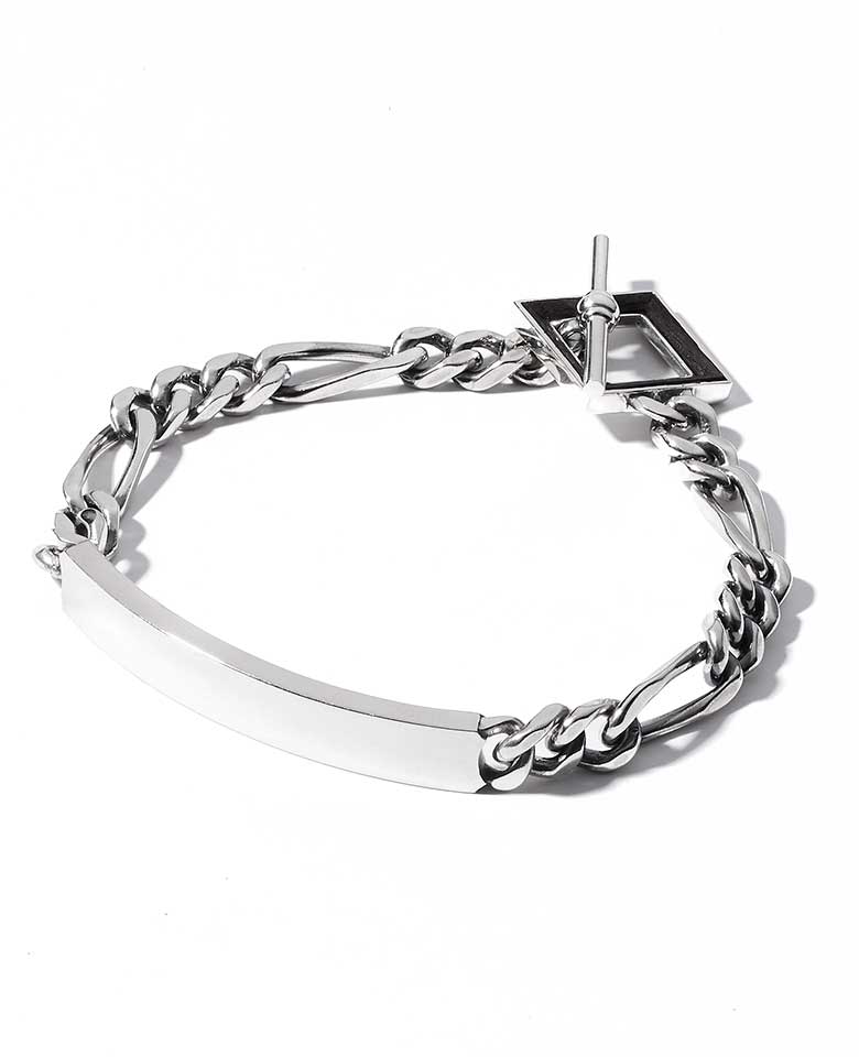 Blank logo ID Figaro bracelet - Image 2