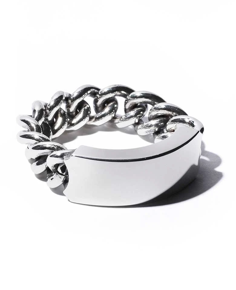 Blank logo ID Chain Ring