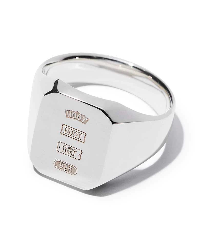 Octagon Signet Ring (logo) - Image 2