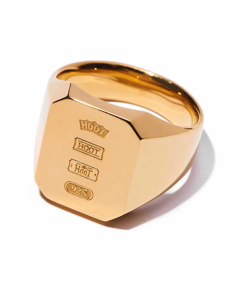 Octagon Signet Ring (logo) - Image 2