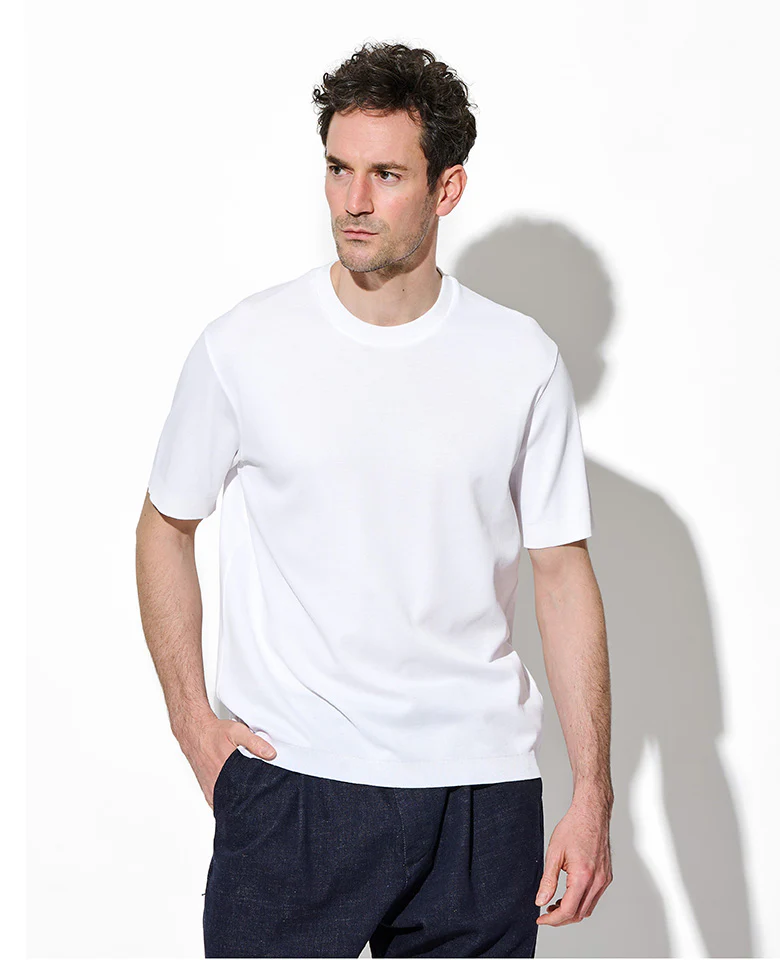 ニットエフェクト半袖Tシャツ