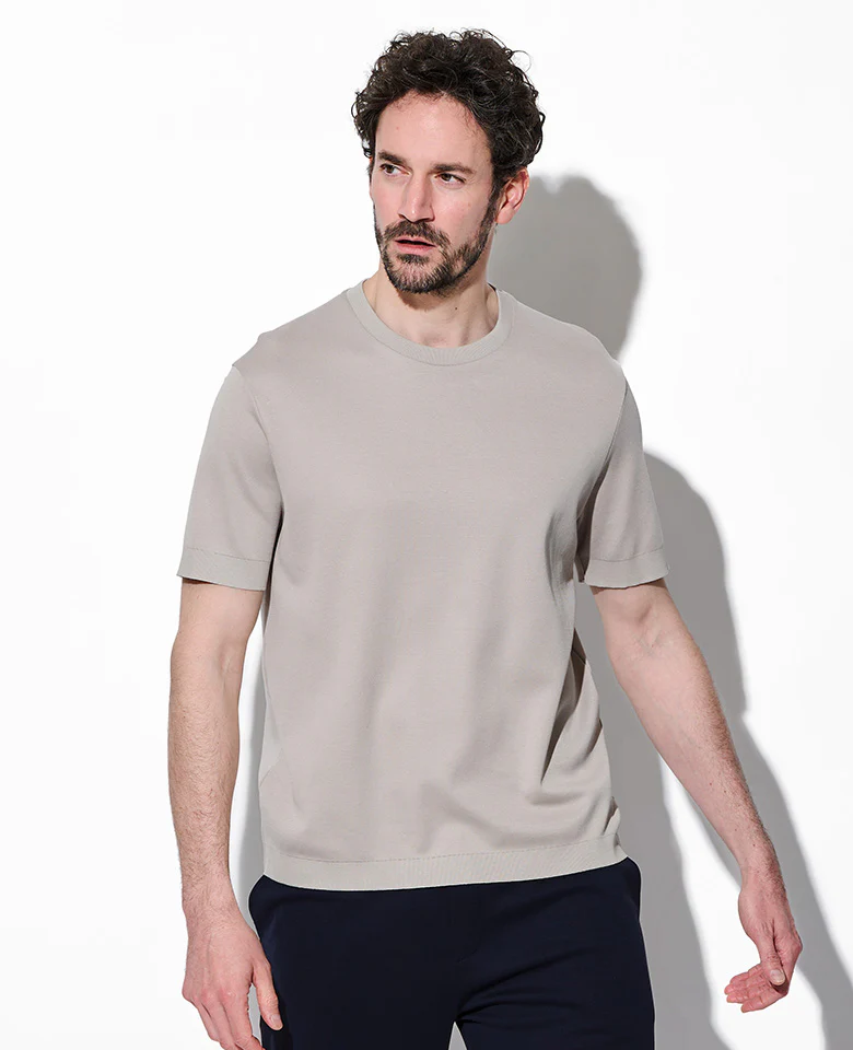 ニットエフェクト半袖Tシャツ - Image 8