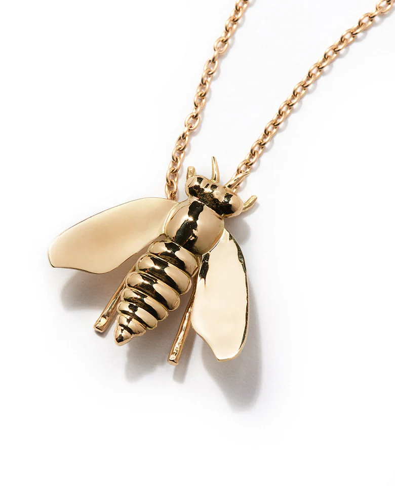 BEE Necklace YG 18k - Image 3