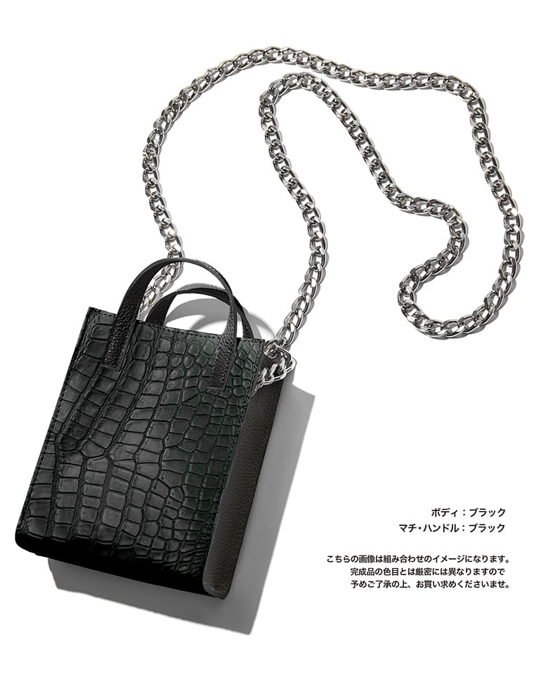 【Club LEON別注】クロコ×牛革コンビ チェーン付き - Image 25