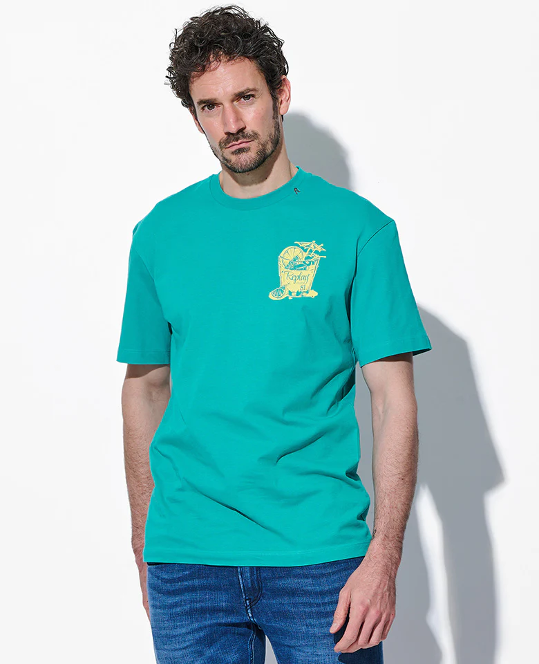 ベーシックジャージーカクテルプリント Tシャツ - Image 6