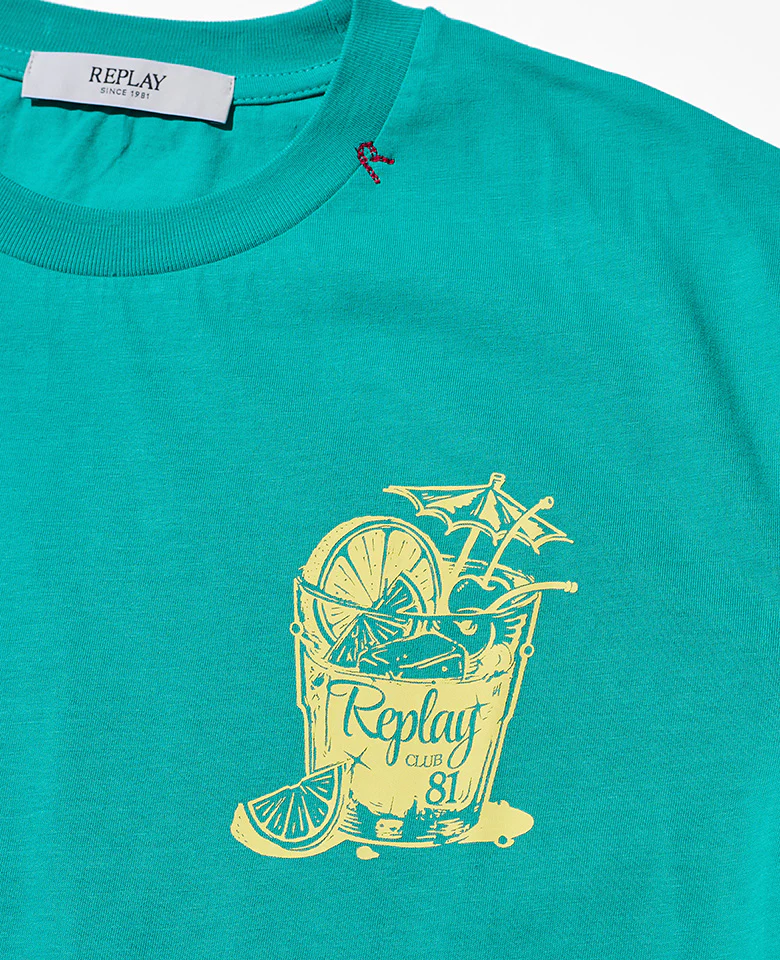 ベーシックジャージーカクテルプリント Tシャツ - Image 8