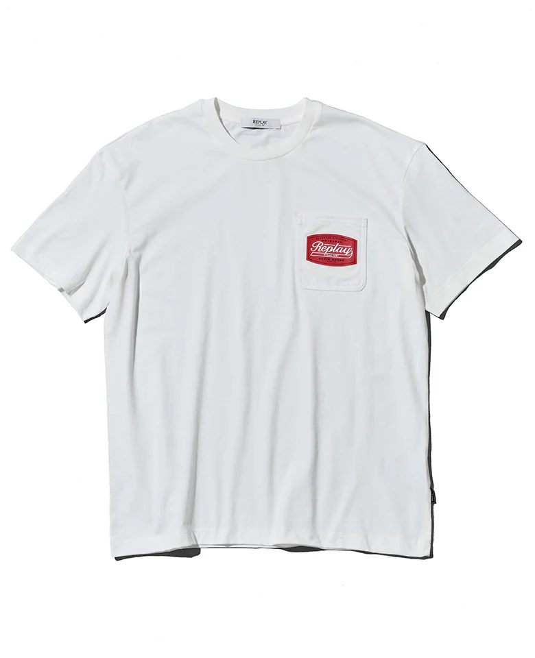ベーシックジャージーレトロプリント ポケTシャツ - Image 2
