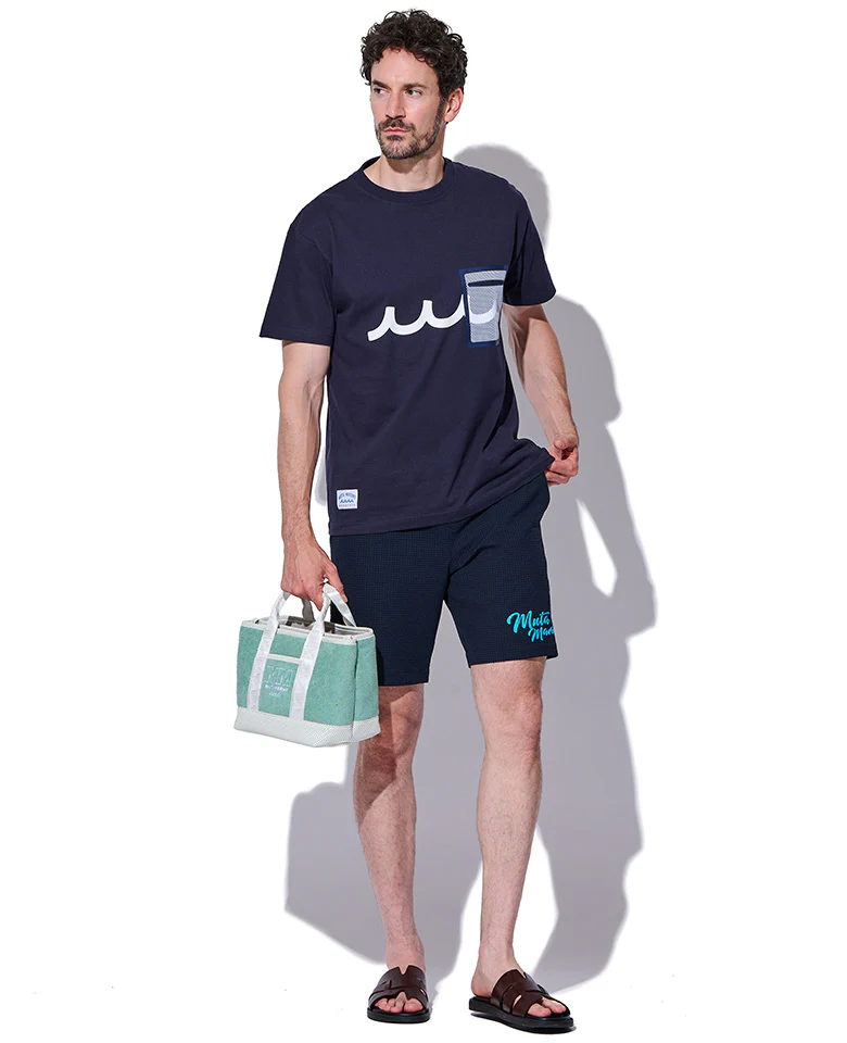 ACANTHUS × muta MARINE メッシュトリミングポケットティー - Image 7
