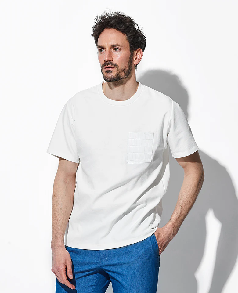 クロコポケット付クルーネックＴシャツ - Image 3