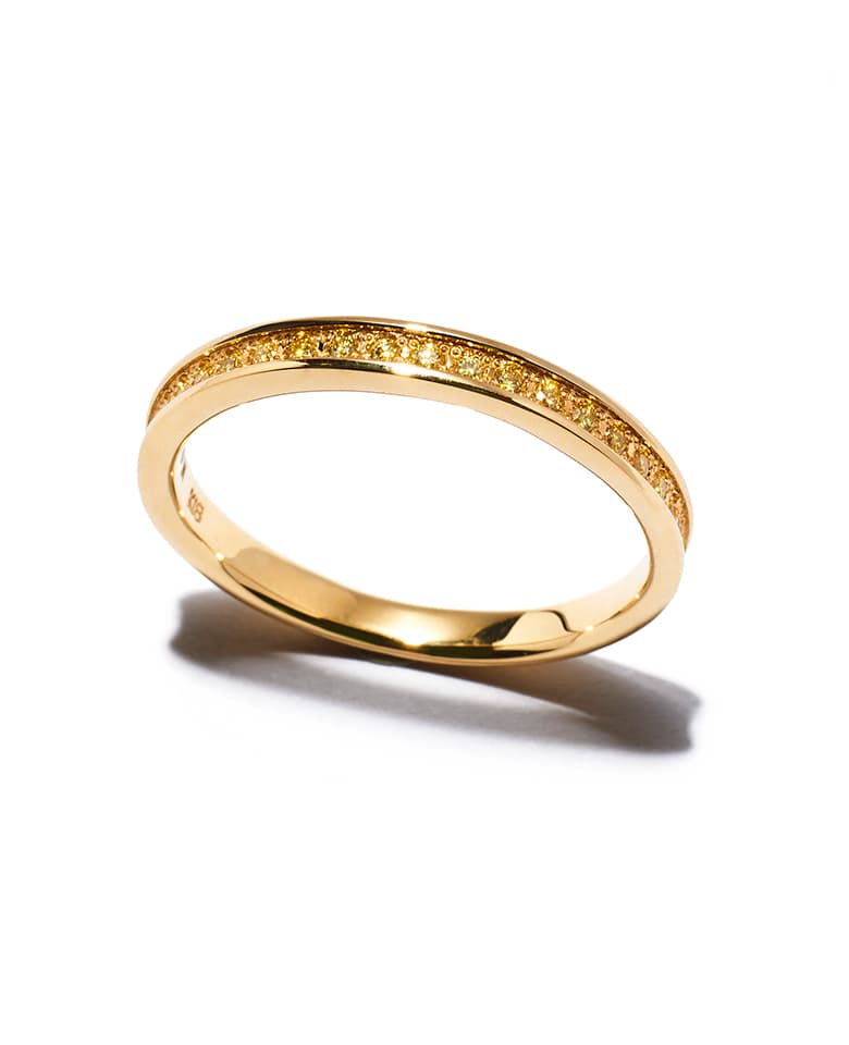 イエローダイヤモンド ハーフエタニティーRING - Image 2