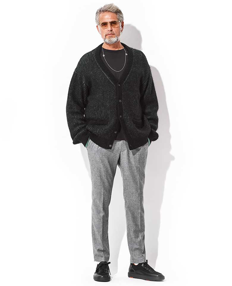 LEON別注 DROP V CARDIGAN - Image 4
