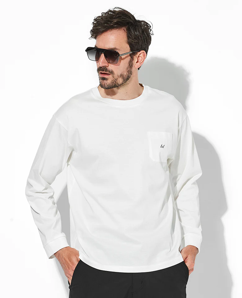 パッチポケットロングスリーブルーズTシャツ - Image 5
